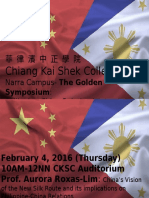 Chiang Kai Shek College: Narra Campus-The Golden Philippine-China Relation Lecture Series