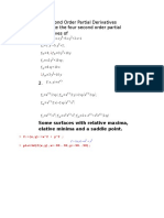 7.3 Second Order Partial Derivatives Compute The Four Second Order Partial Derivatives of 1