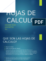 Hojas de Calculo