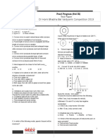 STD IX 2013 DR Homi Bhabha BalVaidyanik Competition Test Paper