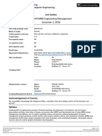 Unit Outline MGMT3000 Engineering Management Semester 2 2016 Bentley Campus INT (Published)