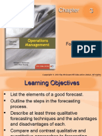 Operations Management Chapter 3 - Forecasting