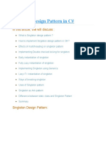 Singleton Design Pattern in C#