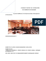 Feasibility Report On Establishing The Harmony Restraurant