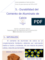 Tema 15. - Durabilidad Del Cemento de Aluminato de Calcio