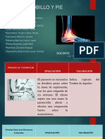 Procedimientos - Test de Pie y Tobillo