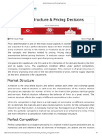 Market Structure and Pricing Decisions PDF