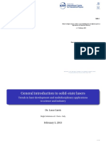 Winter College On Optics: Trends in Laser Development and Multidisciplinary Applications To Science and Industry