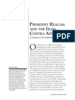 President Reagan and The Irancontra Affair A Lesson in Leadership Failures