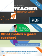 Elements of Teaching - The Teacher (Principles of Teaching 1)