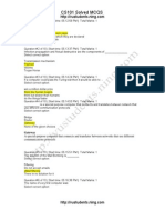 CS101 Solved MCQs Alot of Solved MCQs in One File