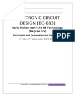 Electronics Circuit Design Lab