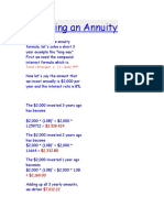 Calculating An Annuity: Total Principal × (1 + Rate)