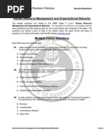 Institute of Bankers Pakistan: Human Resource Management and Organizational Behavior