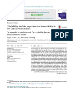 Lid and Solvang (Dis) Ability and The Experience of Accessibility in The Urban Environment