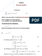 Dy Pxy Fxy DX: Bernoulli's Equation