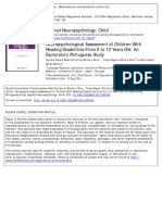 Silva, Silva & Martins (2014) Neuropsychology in DD