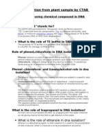 Causes of Using Chemical Compound in DNA Isolation From Plant Sample