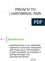 Approach To Abdominal Pain