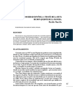 La Sociedad Espanola A Traves de La Ruta de Don Quijote de La Mancha