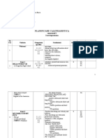 Planificare Calendaristica: - Semestrul I-2 Ore/saptamana