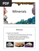 3.1) Geologia Geral - Minerais