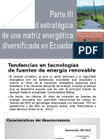 Viabilidad Estratégica de Una Matriz Energética Diversificada en Ecuador