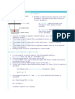 Heat (Enthalpy) of Reaction