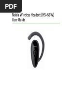 Nokia Wireless Headset (HS-56W) User Guide