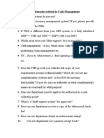 Questionnaire Related To Cash Management