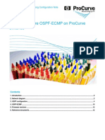 How To Configure OSPF-ECMP On ProCurve Switches