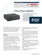 LBB 1938 20 Plena Power Amplifier Data Sheet EnUS