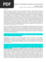 La Teoría Del Conocimiento en Investigación Científica