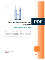 Acta de Constitucion Del Proyecto - Torres Petronas