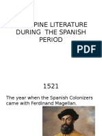 Philippine Literature During The Spanish Period