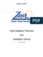 Zane Gulfpanel Technical and Installation Manual: Draft