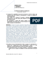 Caso Prático Direito Do Trabalho Resolvido