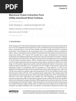 Maximum Power Extraction From Utility-Interfaced Wind Turbines