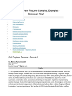 9 Civil Engineer Resume Samples