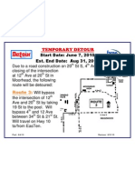 Temporary Detour: Route 3