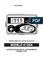 Telurometro Kyoritsu Modelo 4105a - Manual en Español