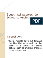 Speech Act Approach (Revised)