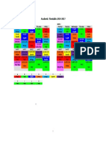 Academic Timetable 2016-2017: Monday Tuesday Wednesday Thursday Friday Monday Tuesday Wednesday Thursday Friday