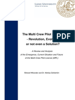 The Multi-Crew Pilot License