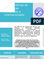 Características de Las Normas Nacionales e Internacionales