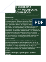 El Grupo Desde Una Perspectiva Psicosocial