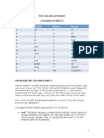 Italian Alphabet and Numbers