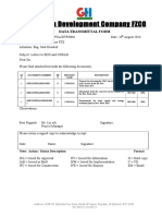 Document Transmittal Foramt