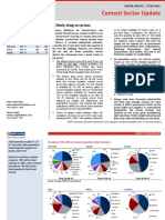 Cement Sector Update: A Likely Drag On Prices