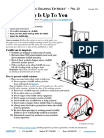 Forklift Safety Is Up To You